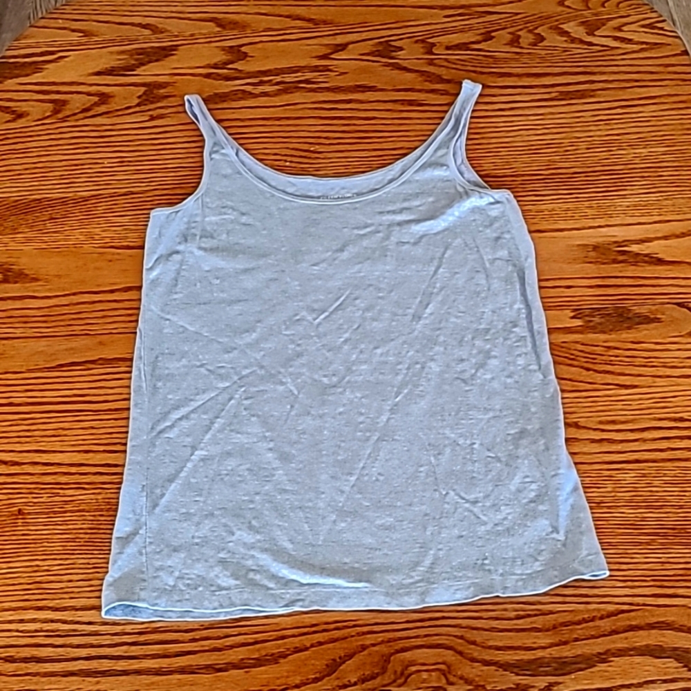 Eileen Fisher Silver Sparkle Tank Size Small